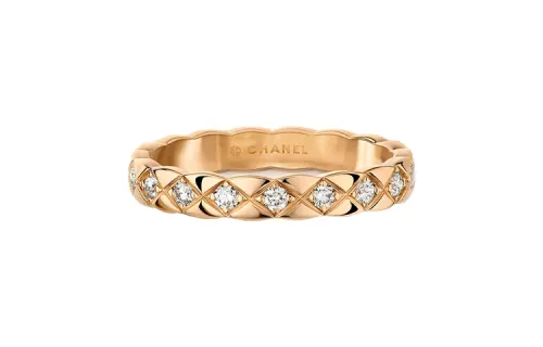 CHANEL Chanel Coco Crush Series Fashionable Luxurious Narrow Edition 18K Gold Ring Women’s Ring Beige Gold