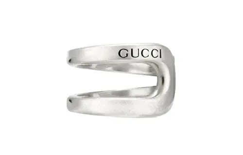 GUCCI Horsebit 925 Sterling Silver Rings Unisex Silver