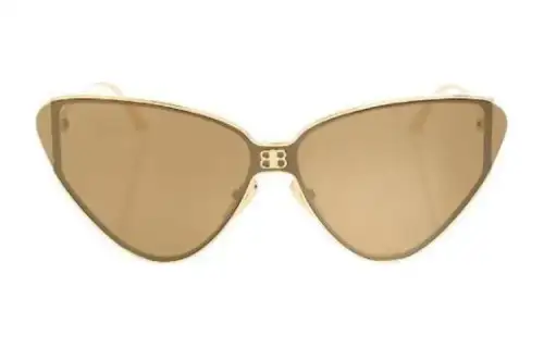 Balenciaga Metal Cat Eye Sunglasses Women's Brown
