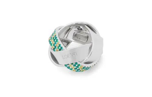 LOEWE 925 Sterling Silver, Crystal Rings Women's Silver