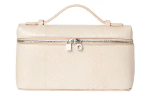 Loro Piana Snake Leather Shoulder Bag, Crossbody Bag, Handbag Women's Light Pink