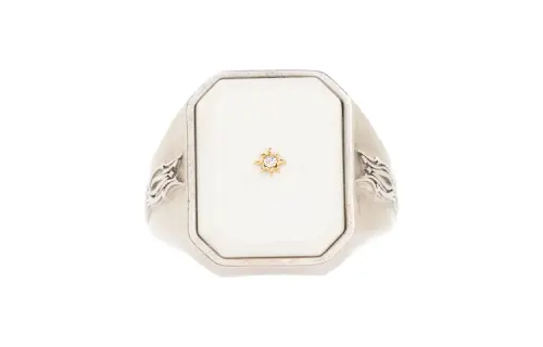 Maison Margiela Star Detailed Signet Ring