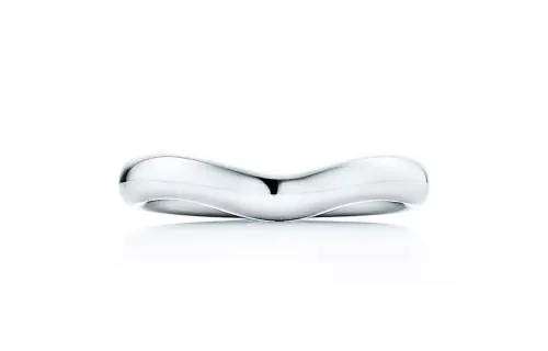 TIFFANY & CO. Pre Owned X Elsa Peretti 2010s Platinum Wedding band Ring