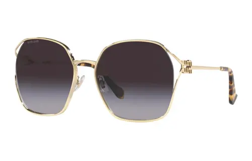 MIU MIU Irregular Shape Sunglasses Women's Tortoiseshell