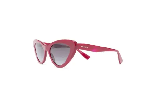 MIU MIU Acetate Cat Eye Sunglasses Unisex Red