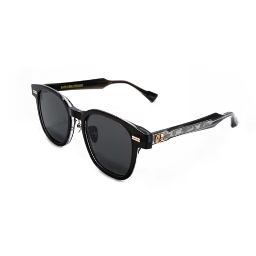A Bathing Ape Bape skull-embellishment round-frame sunglasses