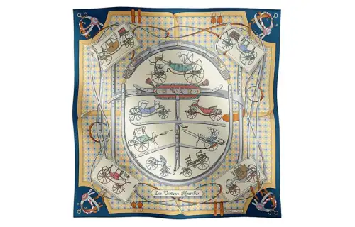 HERMES Scarves Women's Marine Blue
