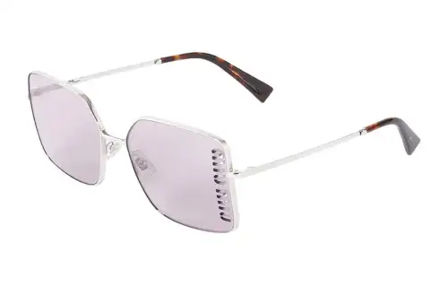 MIU MIU Irregular Shape Sunglasses Women's Silver