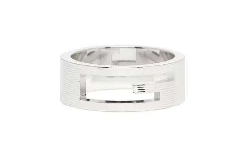 GUCCI 925 Sterling Silver Rings Unisex Silver