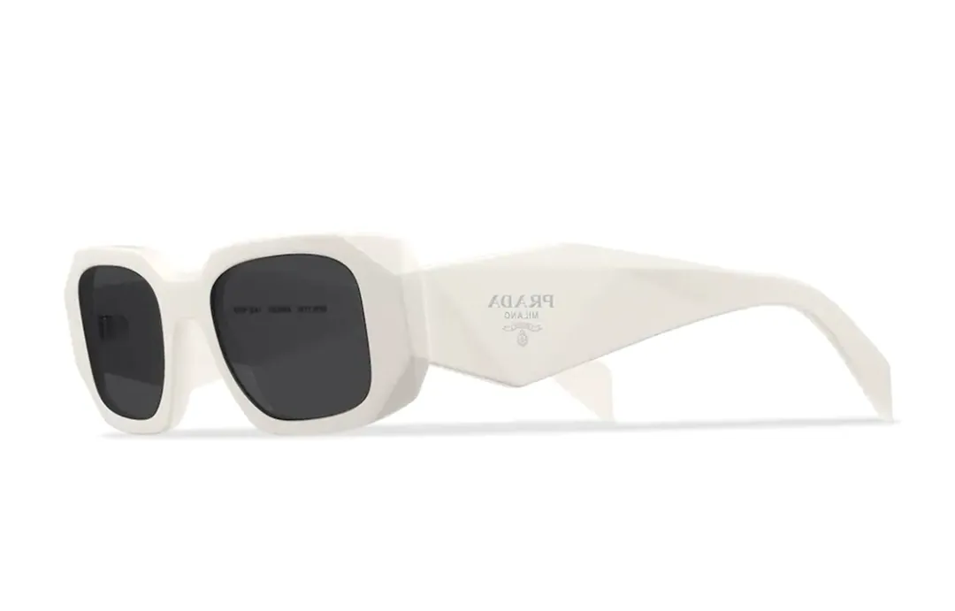 PRADA Acetate Oval Sunglasses Unisex