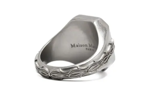 Maison Margiela Enamel Rhinestone-embellished Signet Ring