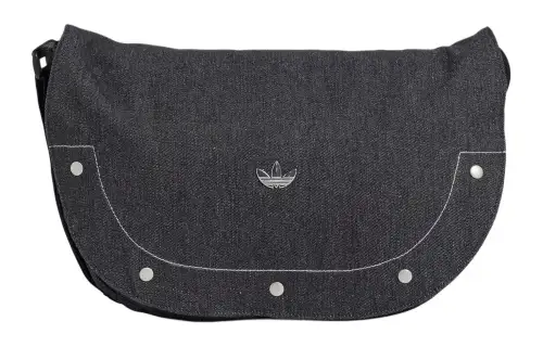 Adidas Originals Trefoil Cotton Crossbody Bag, Shoulder Bag Women's Black