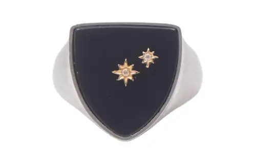 Maison Margiela star-appliqué signet ring