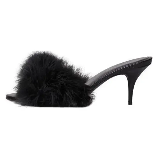 Balenciaga Boudoir Feathe-Embellished Sandals Women's