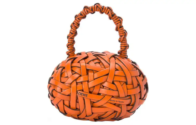 LOEWE Calfskin Handbag Women's Orange