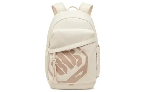 Li Ning Badfive Polyester Sports Backpack Unisex Sand Gravel Gray