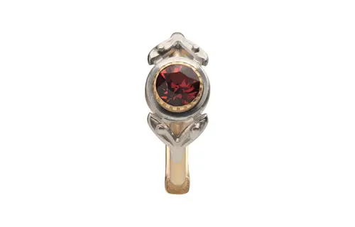 Maison Margiela Brass, Glass, Gold Plated Palladium Rings Women's Gold/Silver