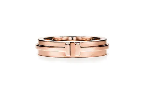TIFFANY & CO. 18K Rose Gold Rings Women's Pink