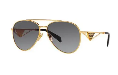 【Best of: Promotions】enamel-triangle pilot-frame sunglasses