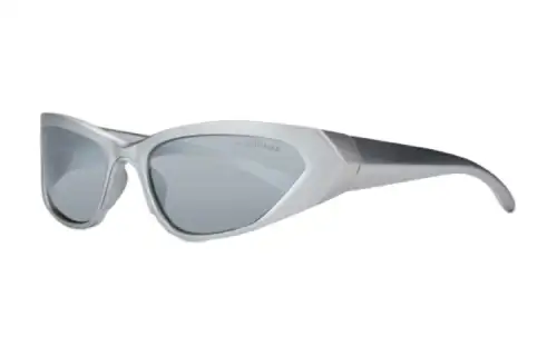Balenciaga Metal Irregular Shape Sunglasses Men's Silver