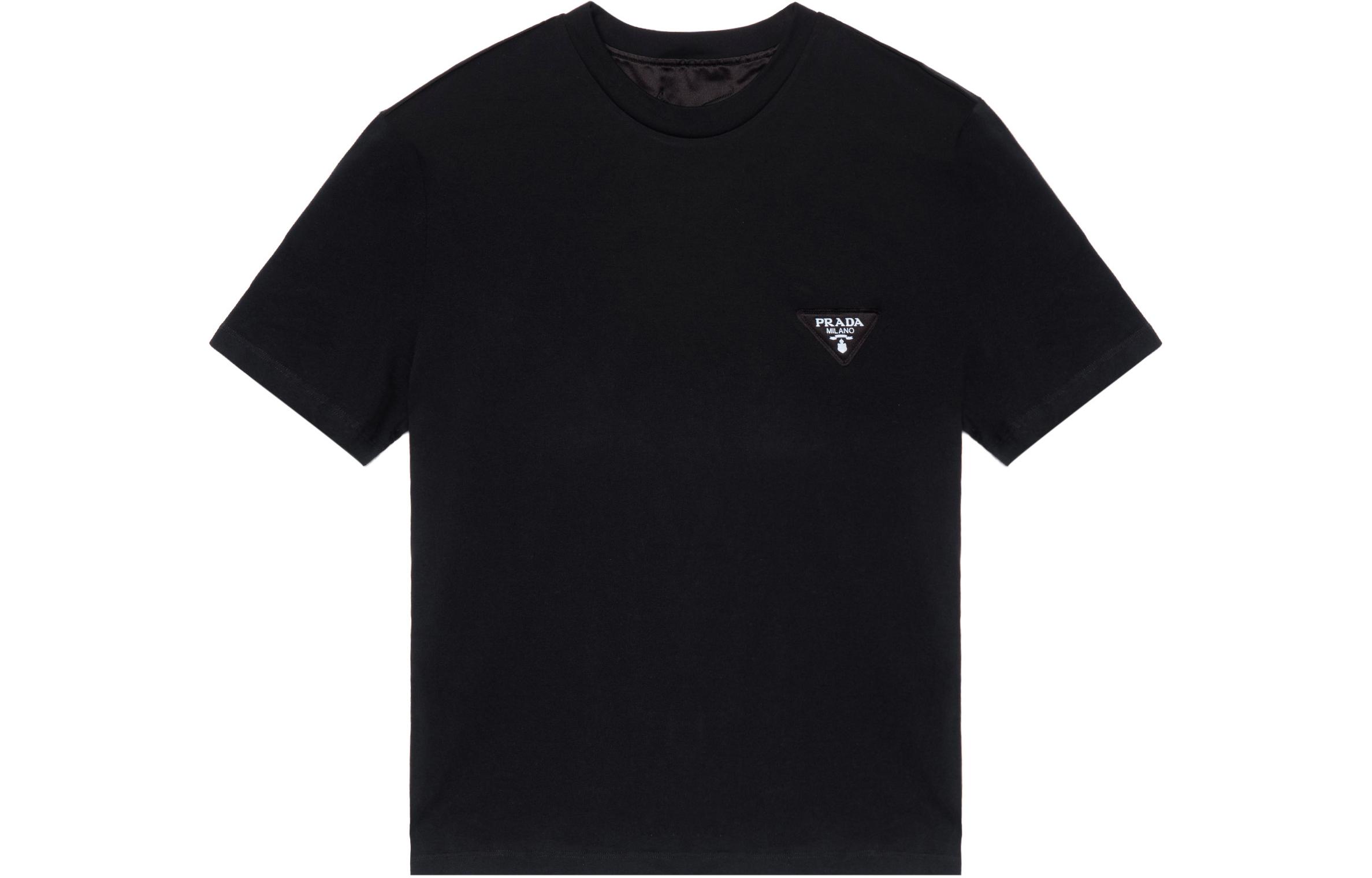 Мужская футболка Prada Logo (черная)