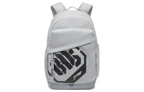 Li Ning Polyester Sports Backpack Unisex Mist Gray