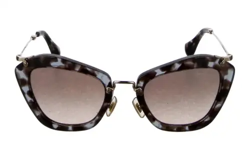 MIU MIU Metal Cat Eye Sunglasses Unisex Tortoiseshell
