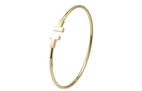TIFFANY & CO. T 18K Gold Bangles Women's