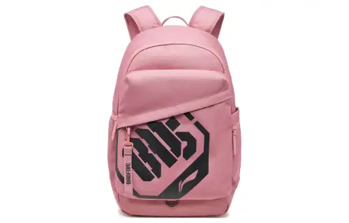 Li Ning Badfive Polyester Sports Backpack Unisex Apricot Pink