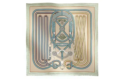 HERMES Scarves Women's Light Green