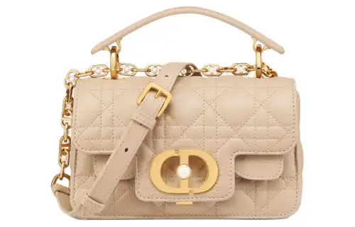 DIOR Calfskin Shoulder Bag, Crossbody Bag, Handbag Mini Women's Pink Beige