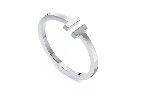 TIFFANY & CO. Pre Owned 2010s 18K White Gold Wire Ring