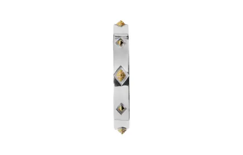 Burberry Sterling Silver, Gold Plated Bangles Women's Silver