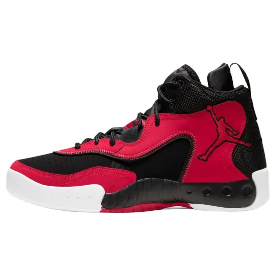 JORDAN Pro RX Vintage Basketball Shoes Men High-Top Black Red