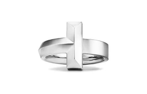 TIFFANY & CO. 18K White Gold Rings Unisex Silver