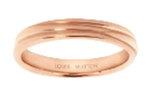 LOUIS VUITTON Epi Rings Unisex Rose Gold
