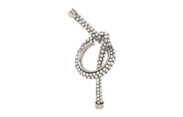 Balenciaga Fabric, Glass, Brass, Cotton Rings Women's Color