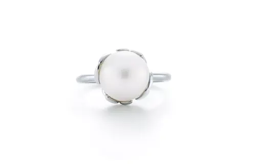 TIFFANY & CO. Sterling Silver, Pearls Rings Unisex Silver
