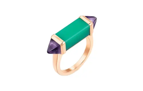CARTIER Les Berlingots De Cartier Collection 18K Gold Rings Unisex Rose Gold