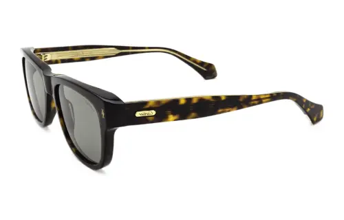 【Replicated_PM】square-frame tortoiseshell-effect sunglasses