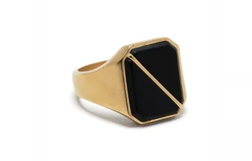 Maison Margiela Brass Rings Men's Gold