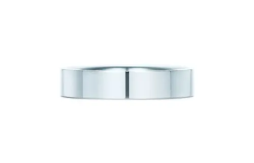 TIFFANY & CO. Essential Band Rings Unisex Silver