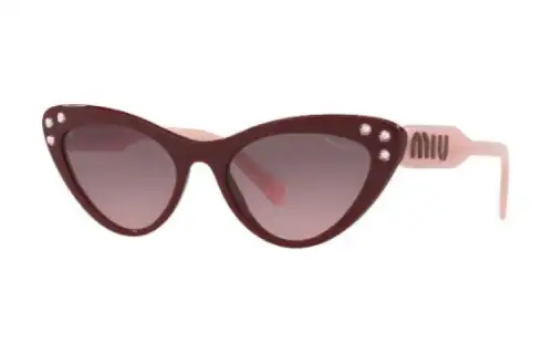 MIU MIU Cat Eye Sunglasses Women's Red