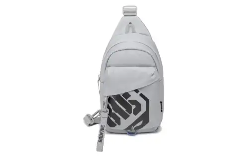 Li Ning Polyester Sling Bag Regular Unisex Mist Gray