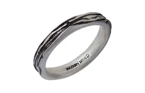 Maison Margiela Brass, Metal Rings Men's Black