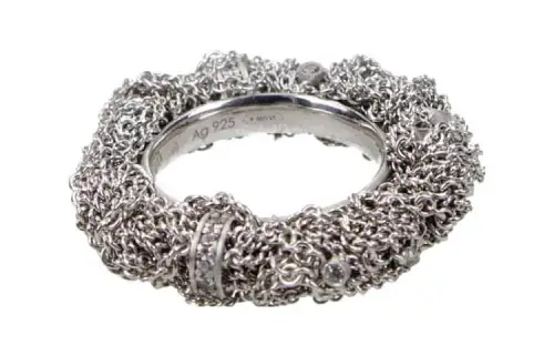 Bottega Veneta Rings Women's Silver