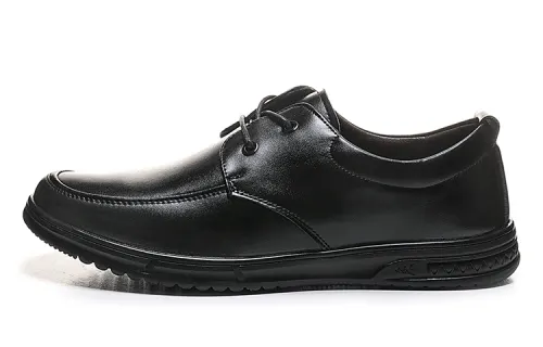 Warrior classic versatile business light and comfortable formal leather shoes men's black