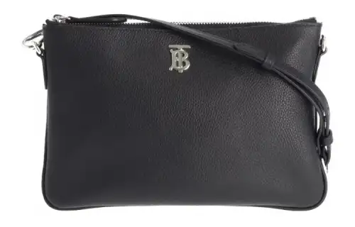 Burberry Calfskin Shoulder Bag, Crossbody Bag Unisex Black