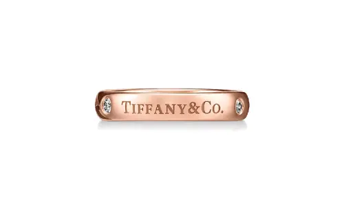 TIFFANY & CO. 18K Rose Gold Rings Unisex Rose Gold