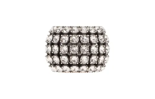 Balenciaga Glam Embellished Ring